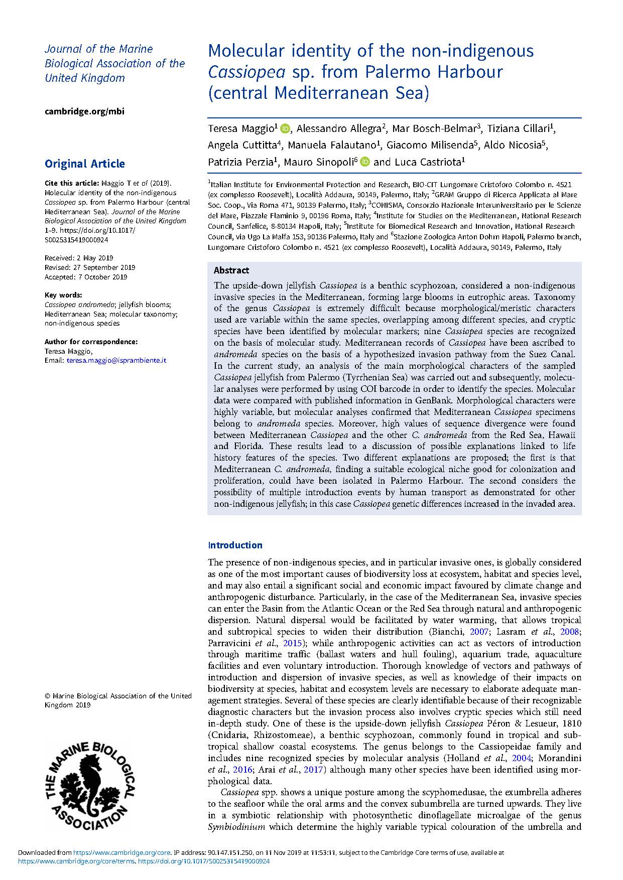 Maggio et al 2019 JMBUK