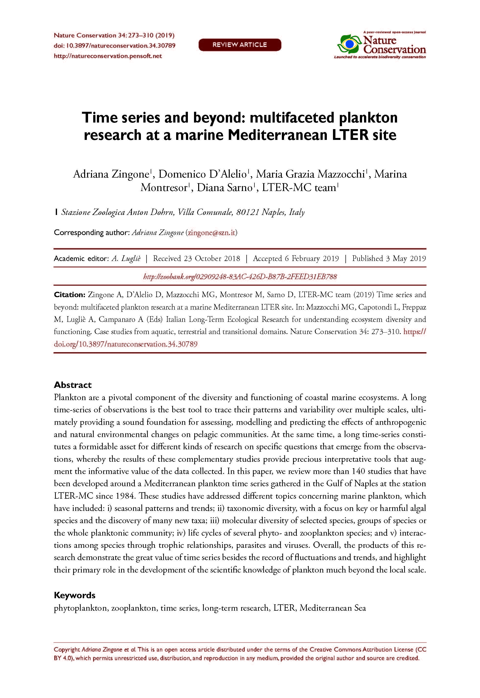 Zingone et al 2019 NatCons