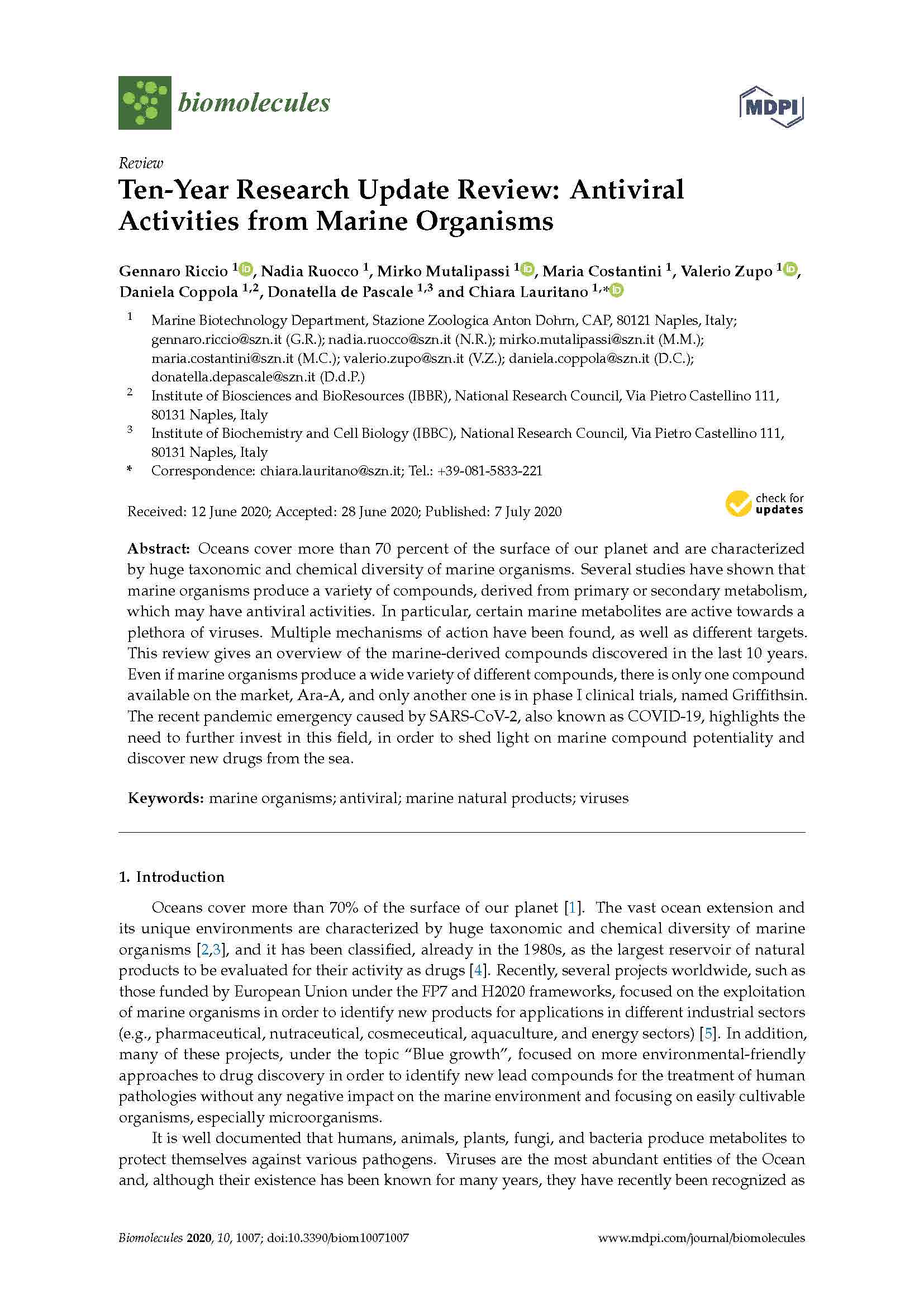 2020 Riccio et al Biomolecules