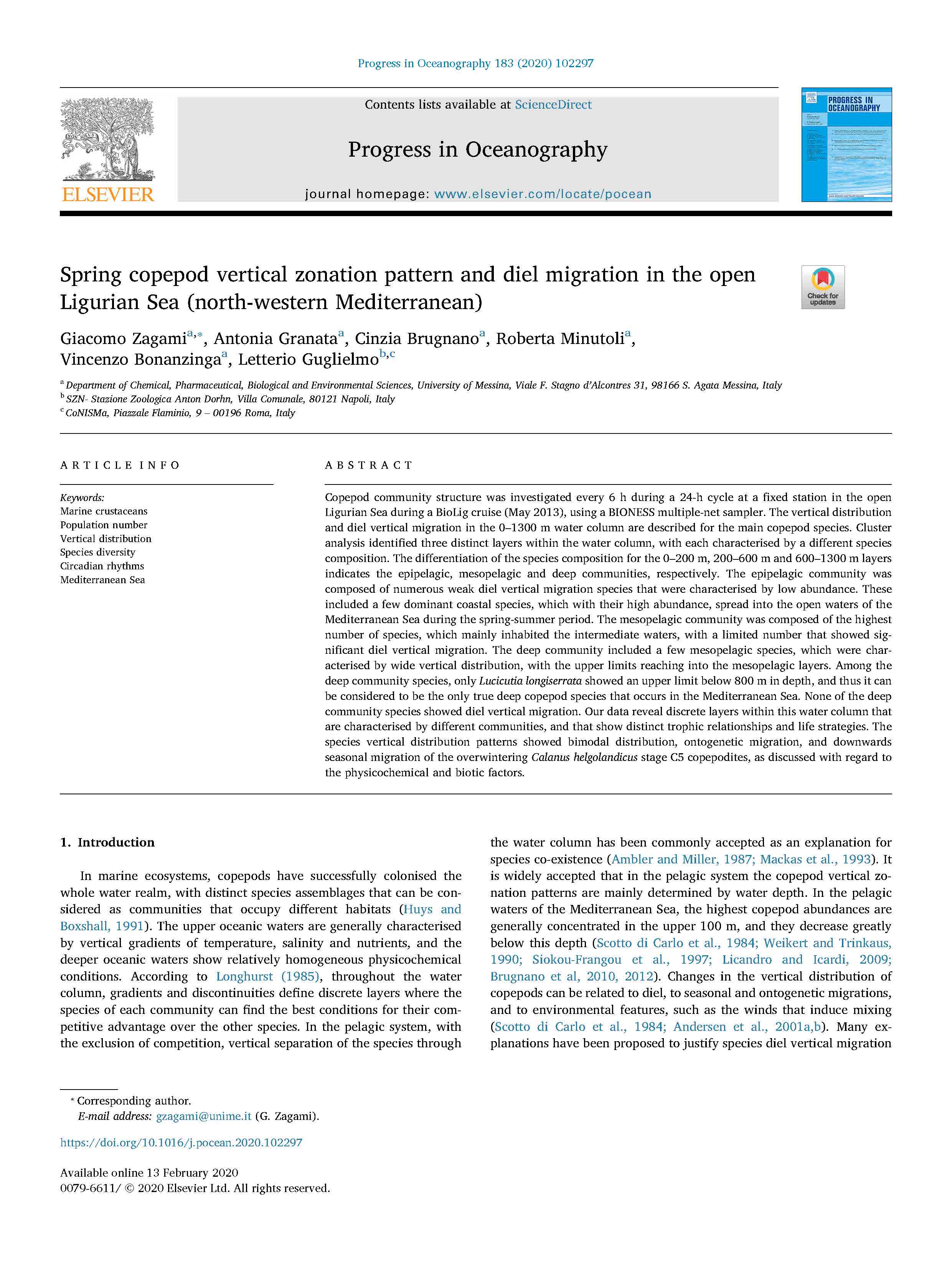 Zagami et al Progr Oceanogr 