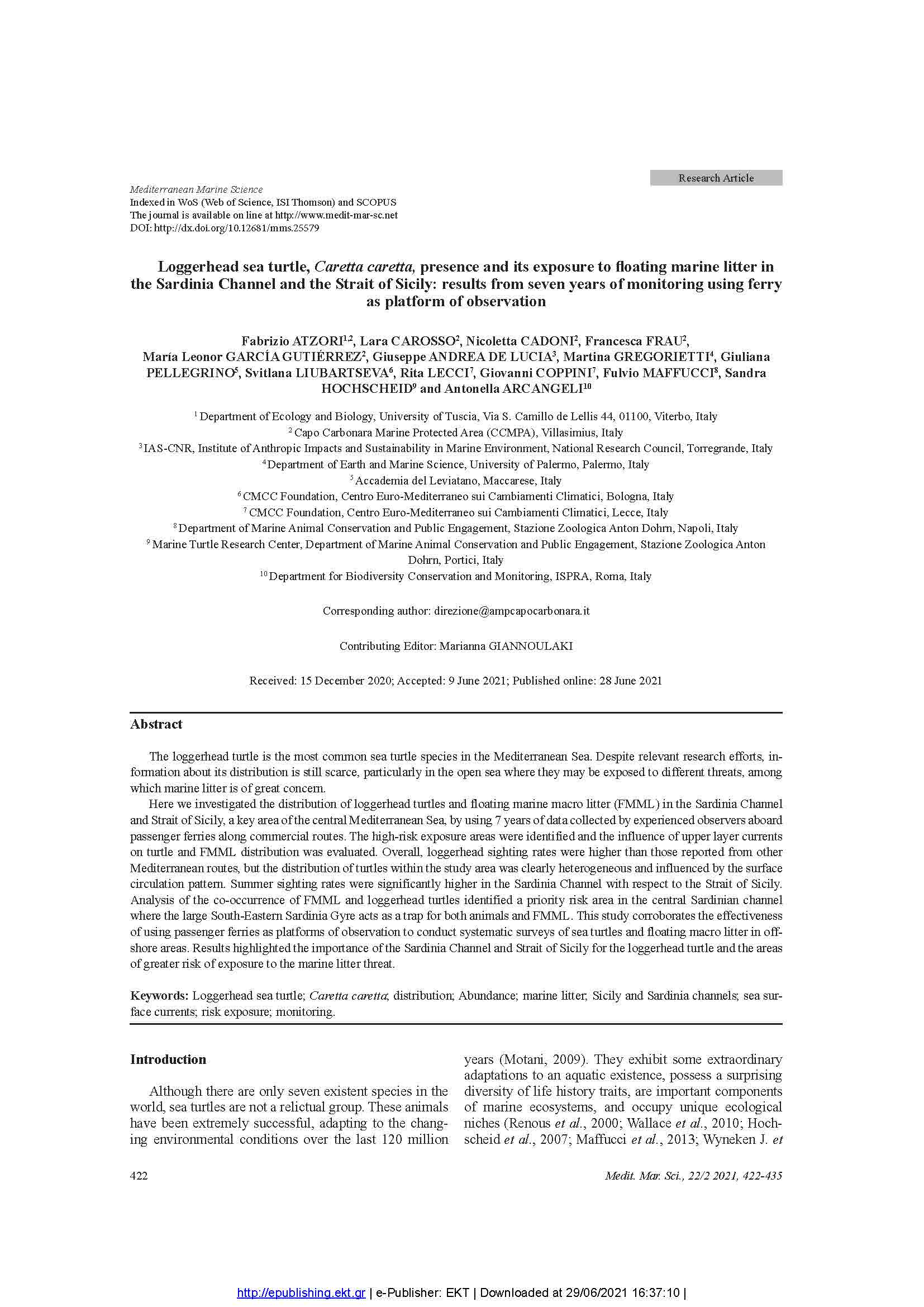Atzori etal 2021 MedMarSci 3