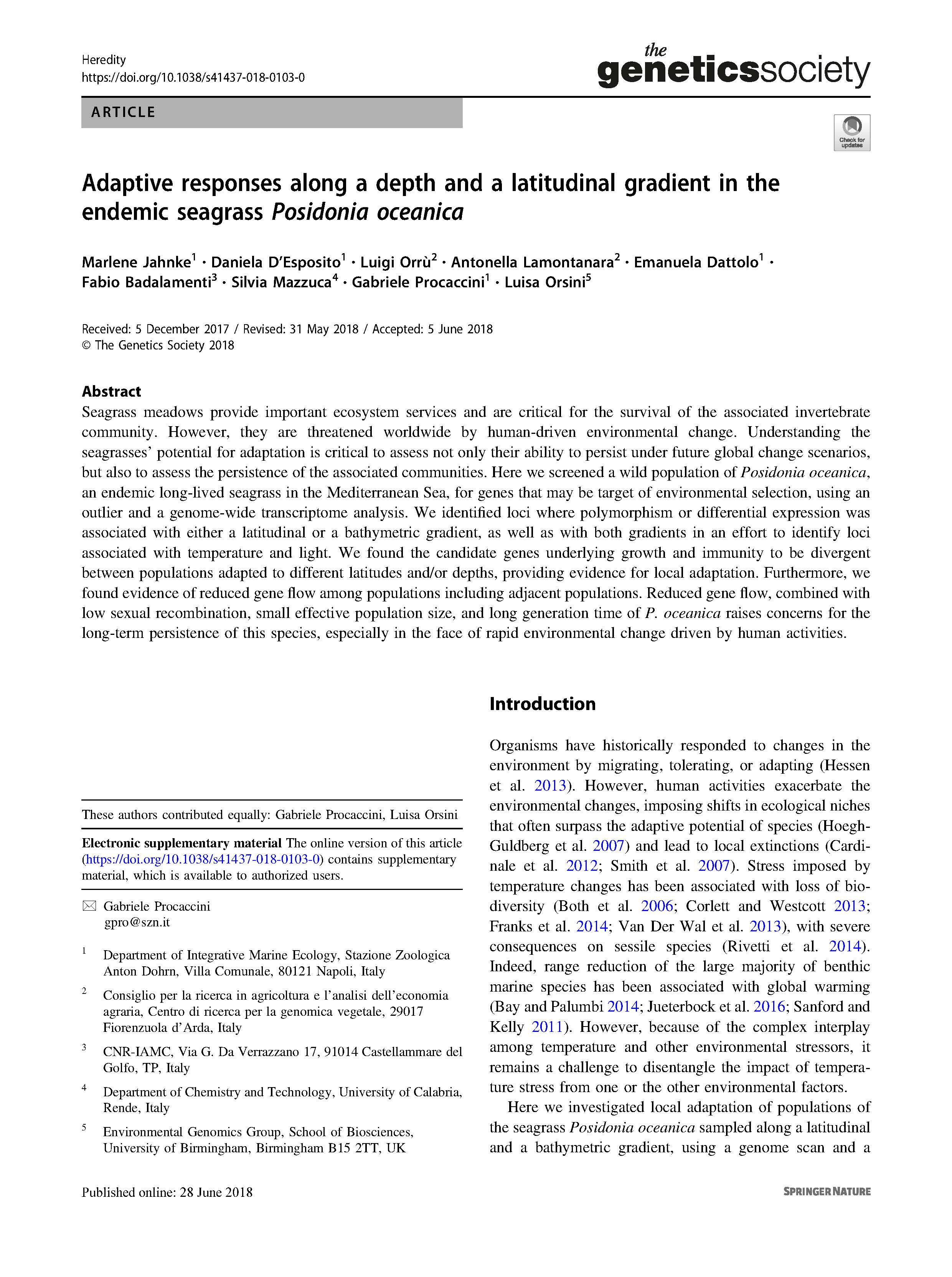 Jahnke et al 2018 Heredity